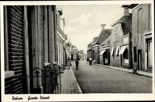 Ak Bedum Groningen Niederlande, Groote Straat