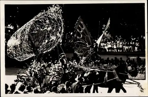 Ak Montreux Kanton Waadt Schweiz, Fete des Narcisses, Festwagen, Schmetterling