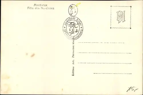 Ak Montreux Kanton Waadt Schweiz, Fete des Narcisses, Festwagen, Schmetterlinge