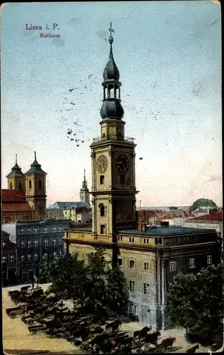 Ak Lissa Leszno Poznań Posen, Rathaus