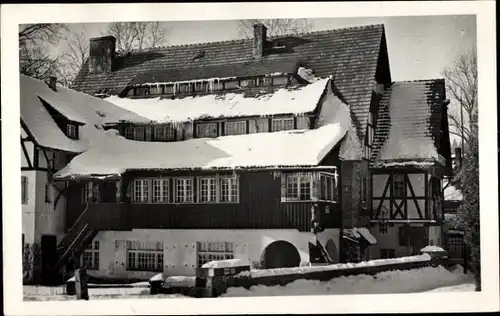 Ak Slezská Ostrava Polska Ostrave Polnisch Ostrau Schlesisch Ostrau Mährisch Schlesien, Fachwerkhaus