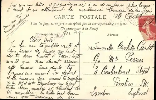 Ak Paris VI, Hotel Madison, Salon de Lecture