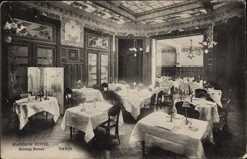 Ak Paris VI, Hotel Madison, Dining Room