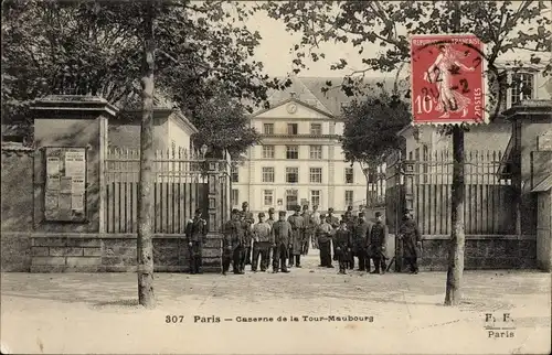 Ak Paris VII, Caserne de la Tour Maubourg