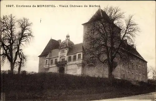 Ak Morestel Isère, Vieux Chateau de Merieu
