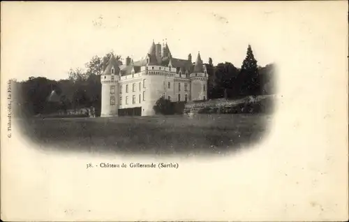Ak Luché Pringé Sarthe, Chateau de Gallerande