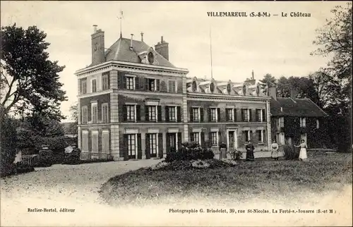 Ak Villemareuil Seine et Marne, le Chateau