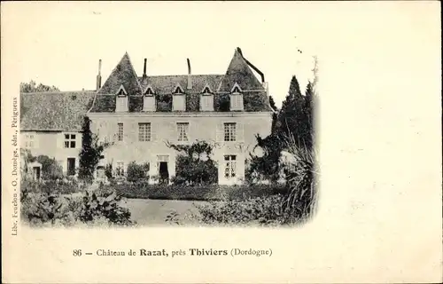 Ak Thiviers Dordogne, Château de Razat