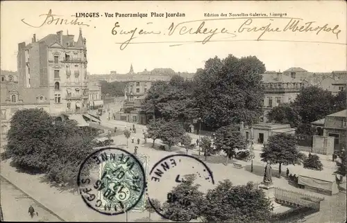 Ak Limoges Haute Vienne, Place Jourdan