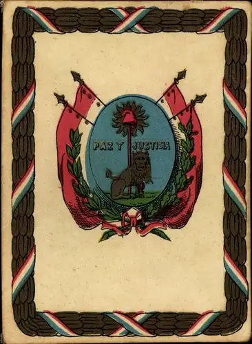 Foto Paraguay, Wappen, Paz y Justicia
