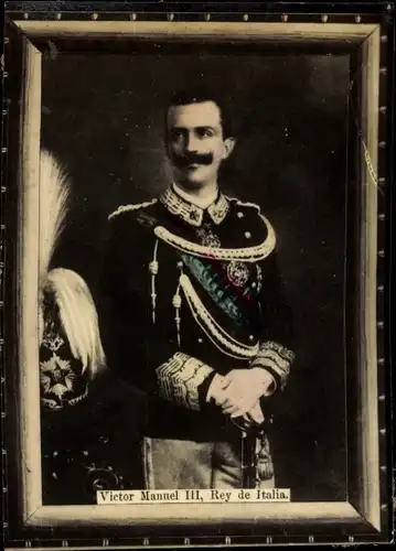 Foto Vittorio Emanuele III., König Viktor Emanuel III. von Italien, Portrait, Uniform