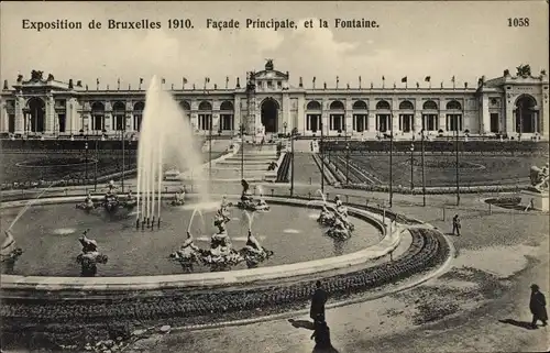 Ak Brüssel, Weltausstellung 1910, Facade Principale