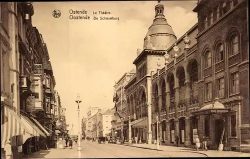 Ak Oostende Ostende Westflandern, Le Theatre
