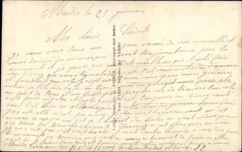 Ak Amities, französischer Soldat in Uniform, Zuave