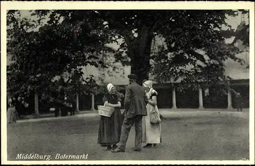 Ak Middelburg Zeeland Niederlande, Botermarkt