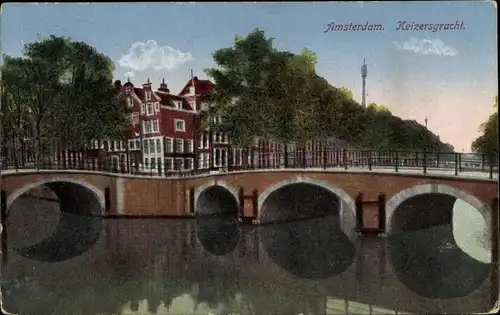 Ak Amsterdam Nordholland Niederlande, Keizersgracht