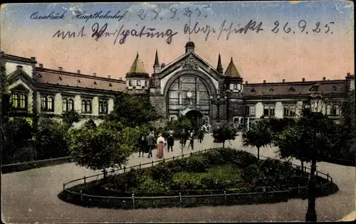 Ak Osnabrück in Niedersachsen, Hauptbahnhof