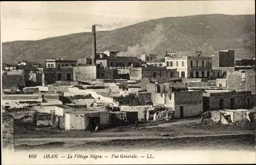 Ak Oran Algerien, Le Village Nègre, Vue Générale