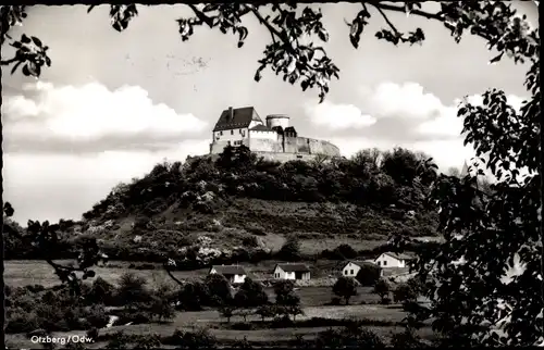 Ak Hering Otzberg im Odenwald, Veste Otzberg, Teilansicht Ort