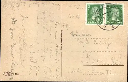 Ak Bad Nauheim in Hessen, Teichpartie, Ruderboot