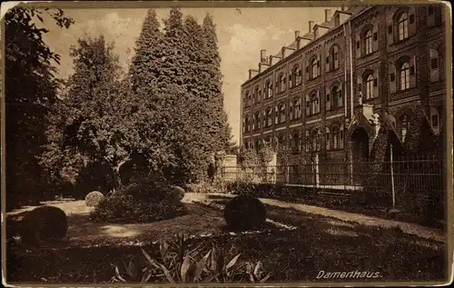 Ak Arenberg Koblenz am Rhein, Mutterhaus und Pensionat der Dominikanerinnen, Damenhaus, Park