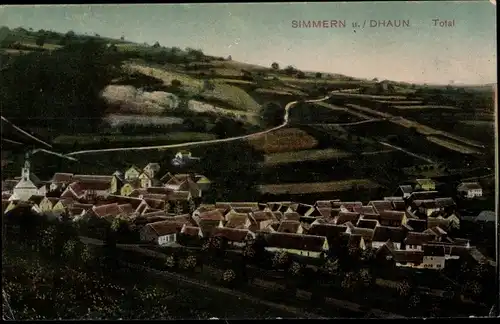 Ak Simmern unter Dhaun Simmertal im Hunsrück, Panorama