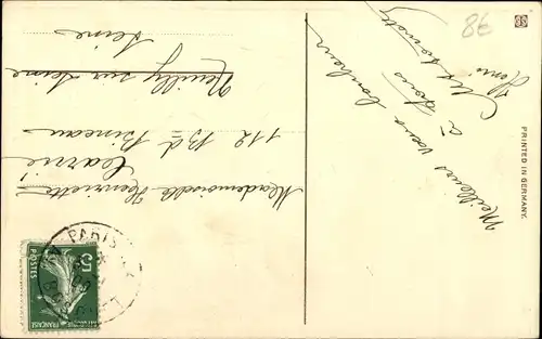 Präge Ak Glückwunsch Neujahr, Mädchen füttert Schweine, Glücksklee, Hufeisen