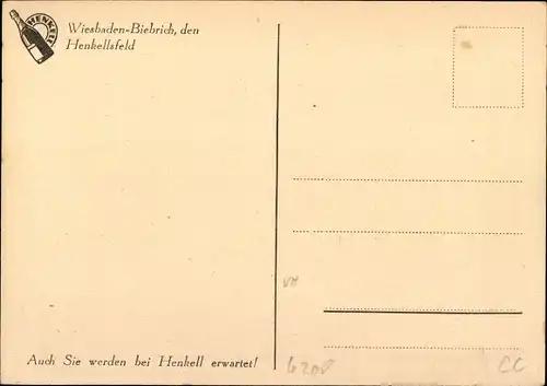 Ak Biebrich am Rhein Wiesbaden in Hessen, Empfangshalle mit Kellereingang, Sektkellerei Henkell