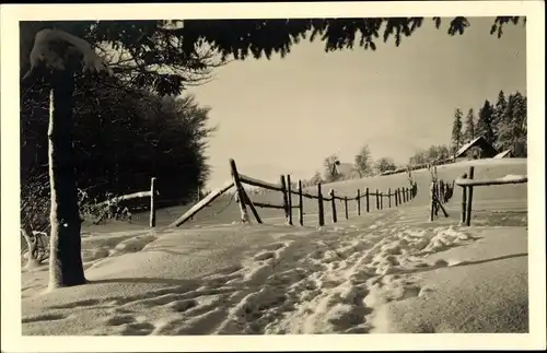 Foto Ak Altena in Westfalen, Dickenhagen, Winteransicht