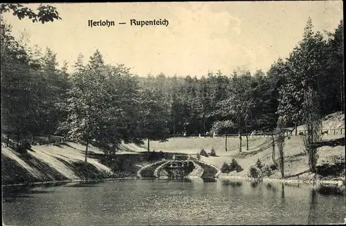 Ak Iserlohn im Märkischen Kreis, Rupenteich