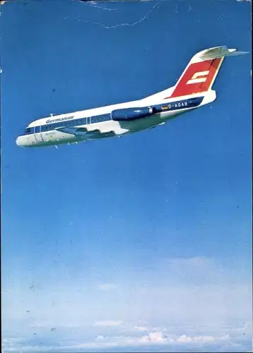 Ak Passagierflugzeug, Germanair D-AGAB