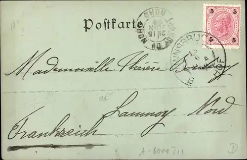 Mondschein Ak Innsbruck in Tirol, Panorama