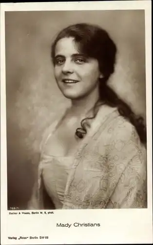 Ak Schauspielerin Mady Christians, Ross Verlag 768/1