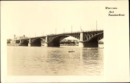 Foto Ak Warszawa Warschau Polen, Most Poniatowskiego, Brücke