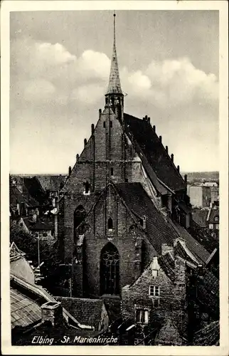Ak Elbląg Elbing Westpreußen, St. Marienkirche
