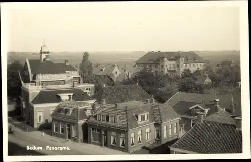 Ak Bedum Groningen Niederlande, Panorama