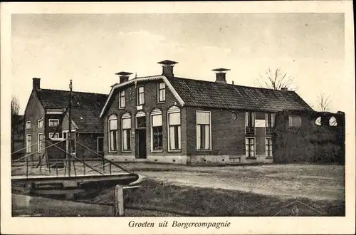Ak Borgercompagnie Groningen, Brückenpartie, Gasthaus