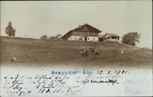 Foto Ak Rosenheim Oberbayern, Neubichler Alm