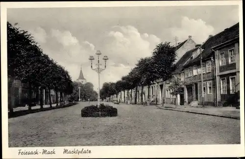 Ak Friesack in der Mark, Marktplatz
