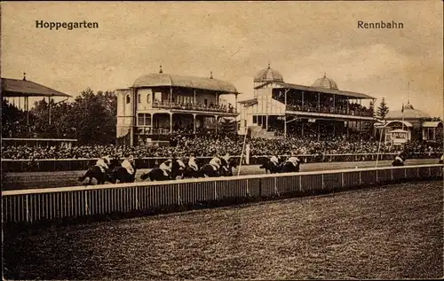 Ak Hoppegarten in Brandenburg, Rennbahn, Pferderennen