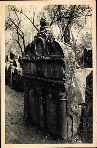 Judaika Ak Praha Prag Tschechien, Jüdischer Friedhof