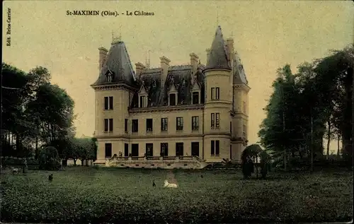 Ak Saint Maximin Oise, Le Château
