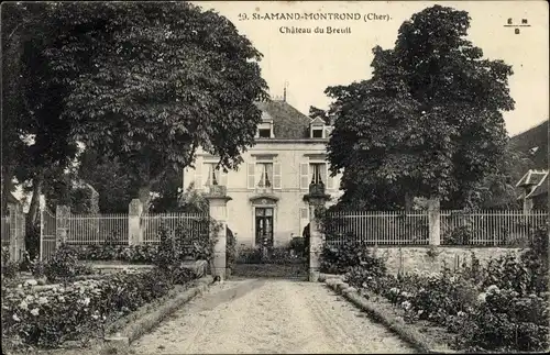 Ak Saint Amand Montrond Cher, Le Château du Breuil