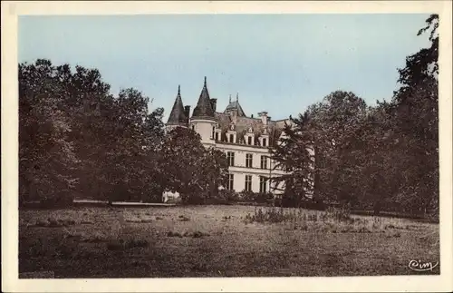 Ak Neuille Pont Pierre Indre et Loire, Le Château de la Donneterie
