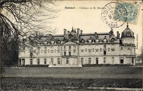 Ak Noisiel Seine-et-Marne, Château de M. Menier
