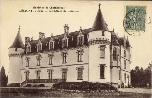 Ak Lésigny Vienne, Château de Rocreuse