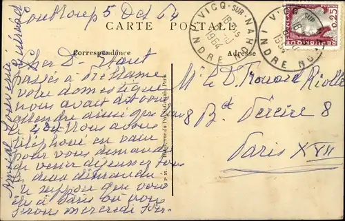 Ak Vicq-sur-Nahon Indre, Château de Coublou