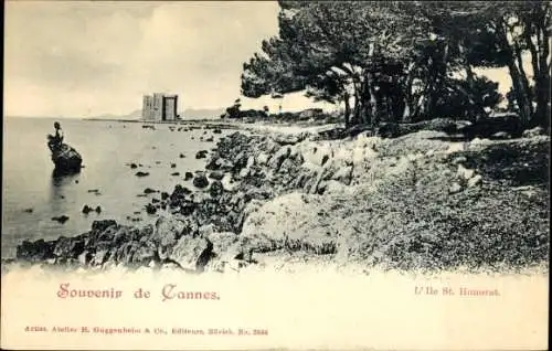 Ak Cannes Alpes Maritimes, L'Ile St. Honorat