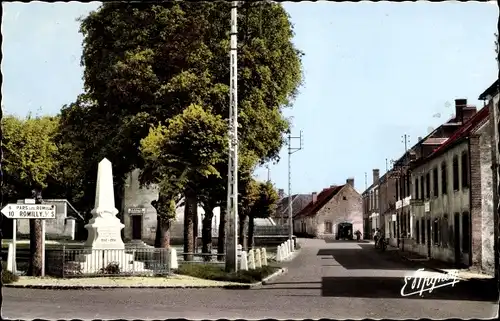 Ak Saint Martin de Bossenay Aube, Rue de l'Eglise