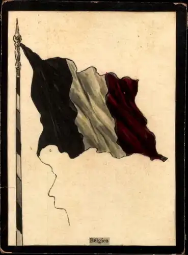 Foto Belgien, Bandera de la Nacion, Landesflagge